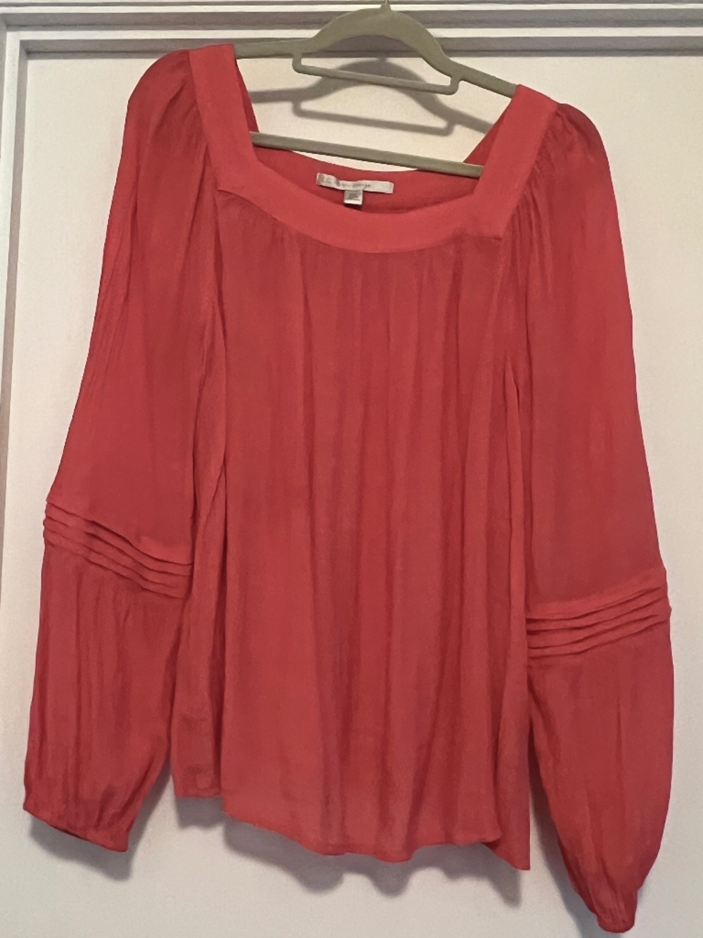 Lauren Conrad Boho Gauzy Flowing Top/ Blouse XXL Watermelon Pink
